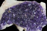 Purple, Cubic Fluorite Plate - Cave-in-Rock, Illinois #35711-3